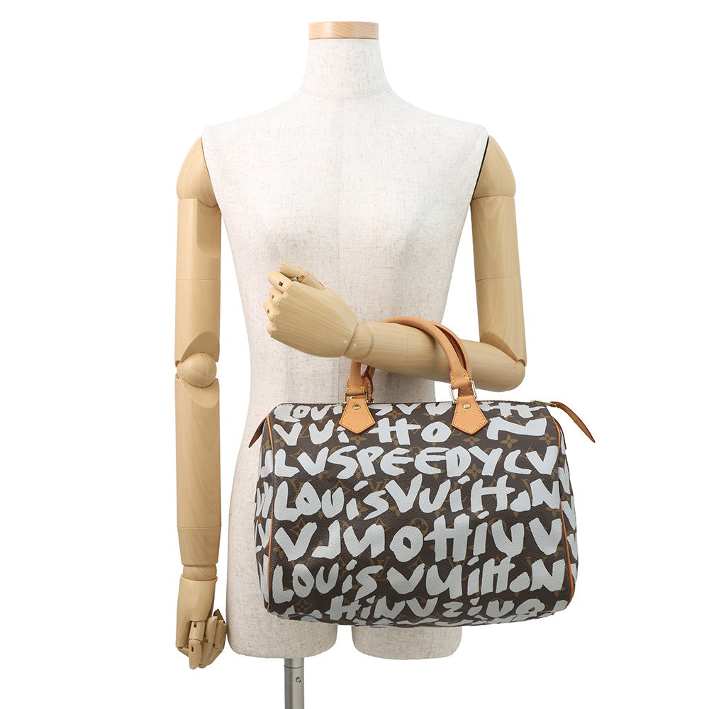 LOUIS VUITTON Speedy ArgentM92195 Monogram?Graffiti Size 30