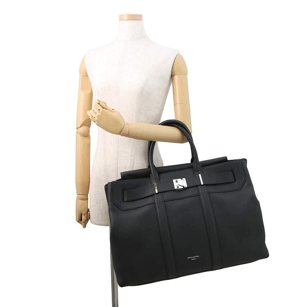 LOUIS VUITTON Georges Tote NoirM23155 Calf Leather Size GM