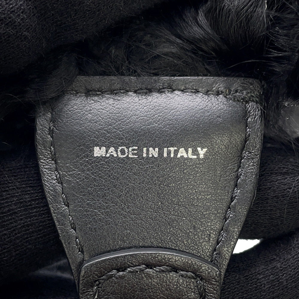 FENDI Strap you Black Fur