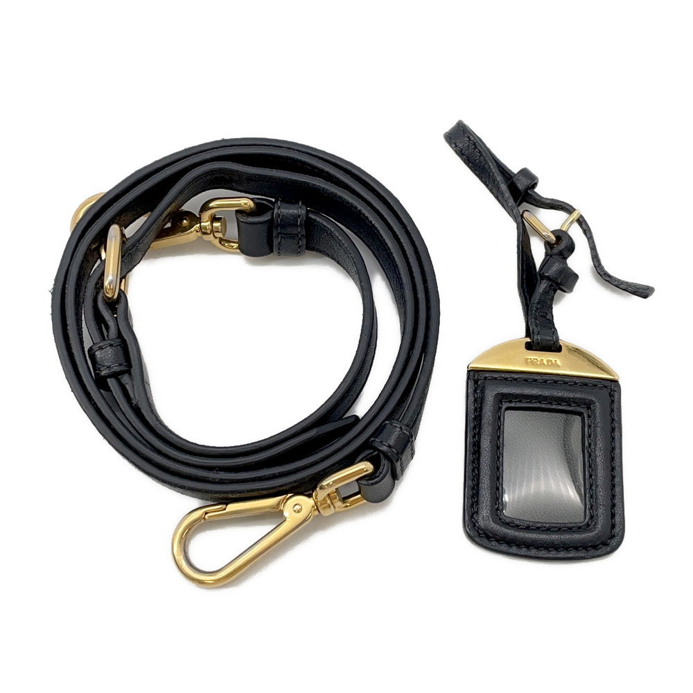 PRADA Gathered 2WAYHandbag BlackBN2346 Nylon Leather