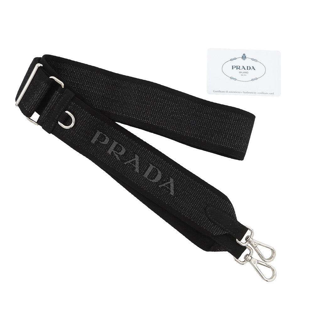 PRADA Canapa 2way Bag Black1BG439 Canvas