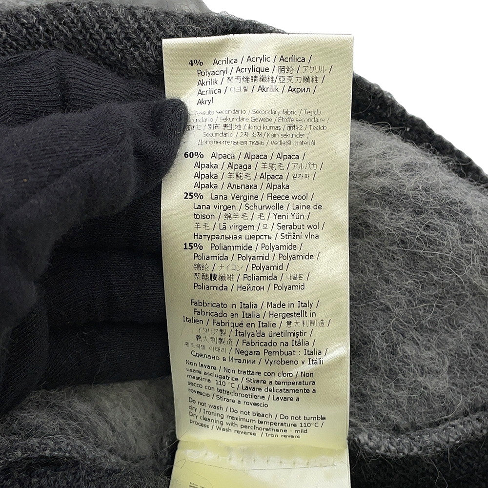 FENDI Zucca crew neck knit Size 46 GrayFZX091 Wool 70% Nylon20% Alpaca10%
