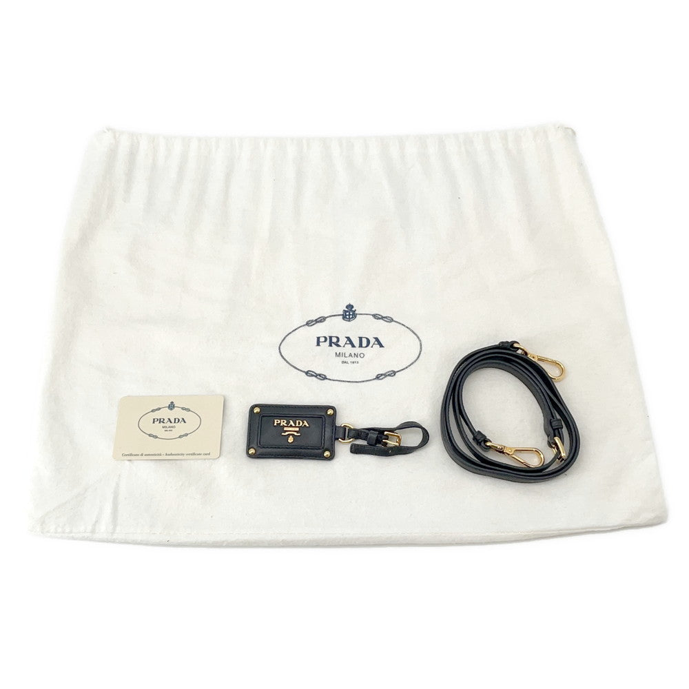 PRADA Tessuto 2-Way Handbag BlackBN1653 Nylon