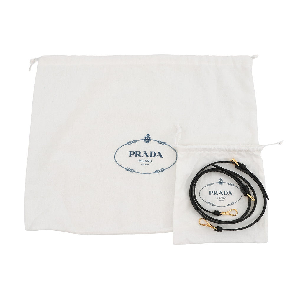 PRADA Duet Bucket Re-Nylon Black1BH038 Nylon