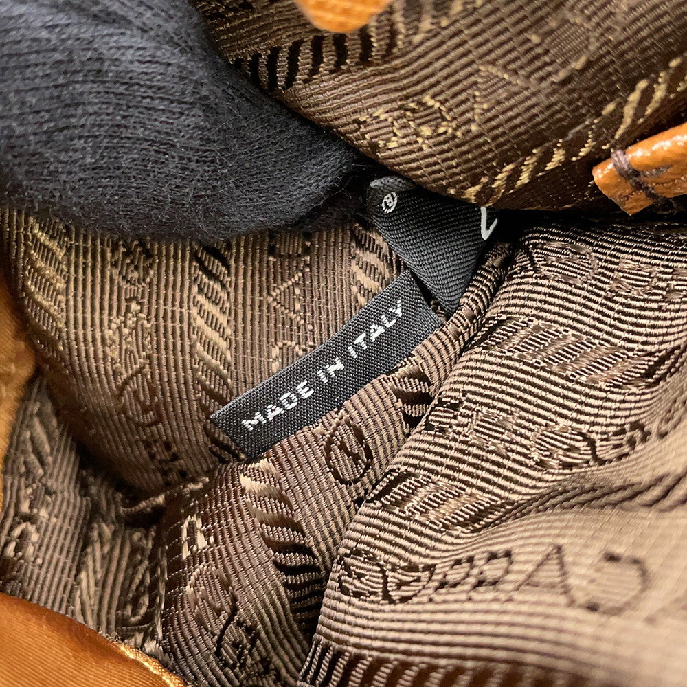 PRADA Medium Re-Nylon Backpack with Pouch Brandy1BZ811 Nylon Leather
