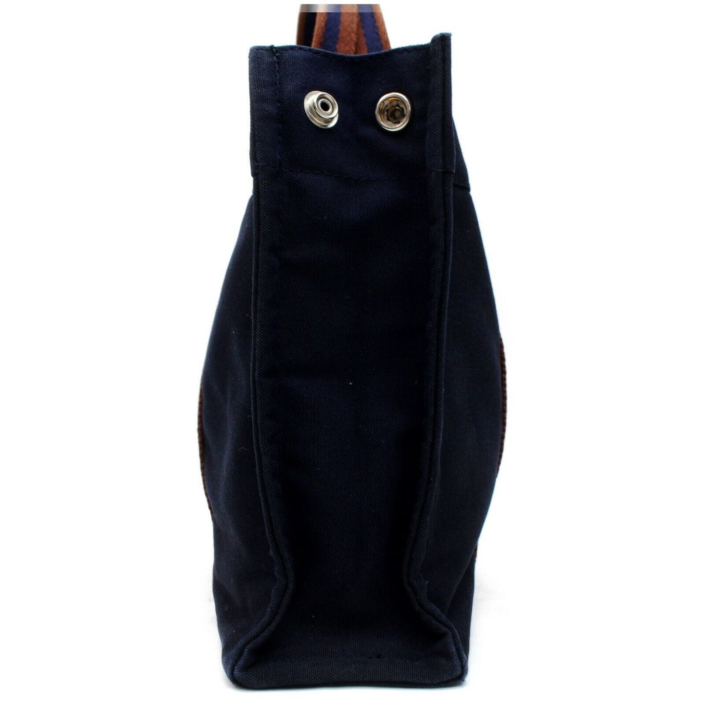 Brand Inspired Luxury Hermes Tote Bag Sac Fool Toepm Navy Blue Canvas (SHC7-10987)
