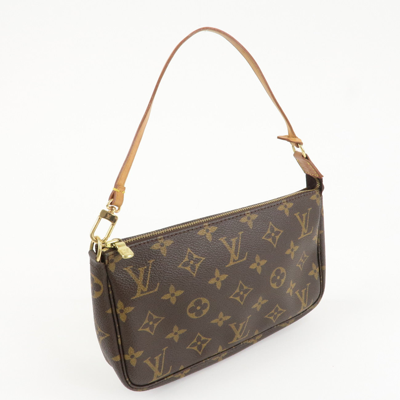 Louis Vuitton Monogram Pochette Accessoires Hand Bag Brown M51980