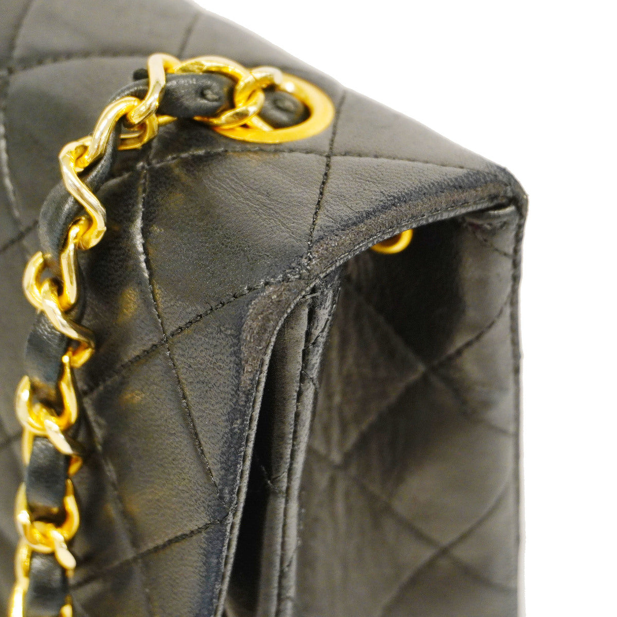Chanel Mini Matelasse Single Chain Lambskin Black
