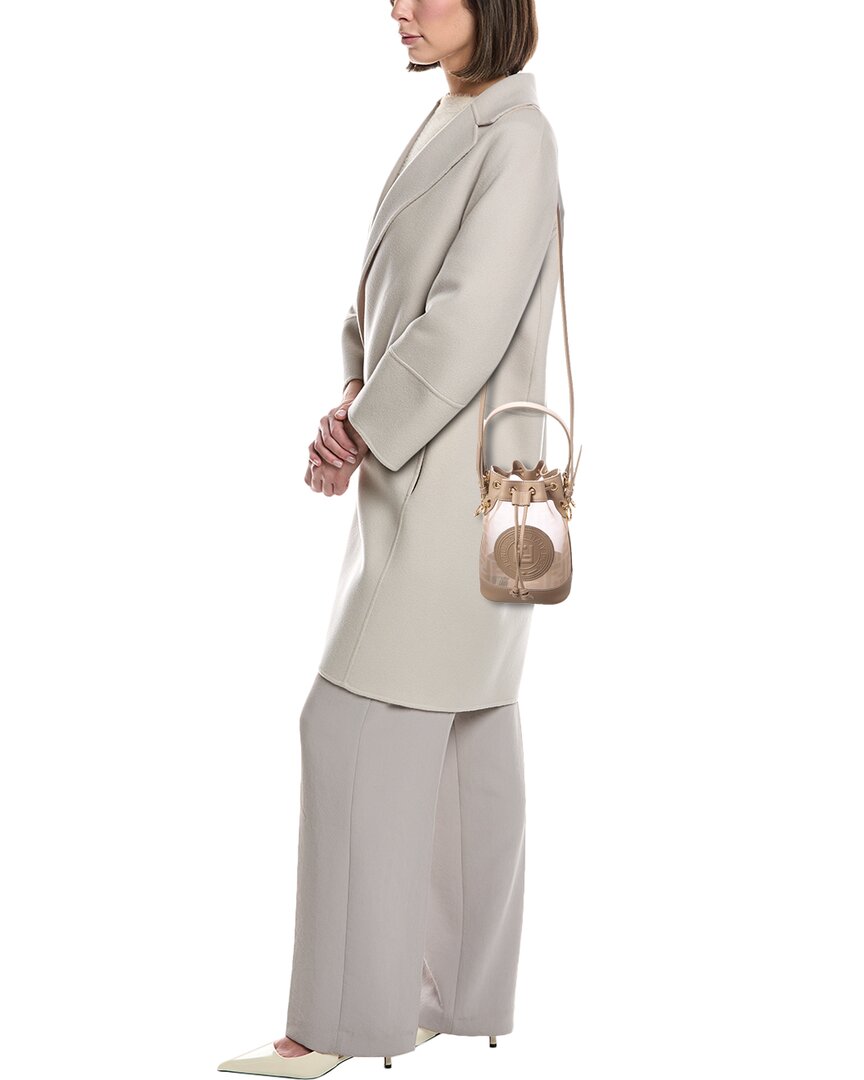 Fendi Mon Tresor Mini Ff Mesh & Leather Bucket Bag