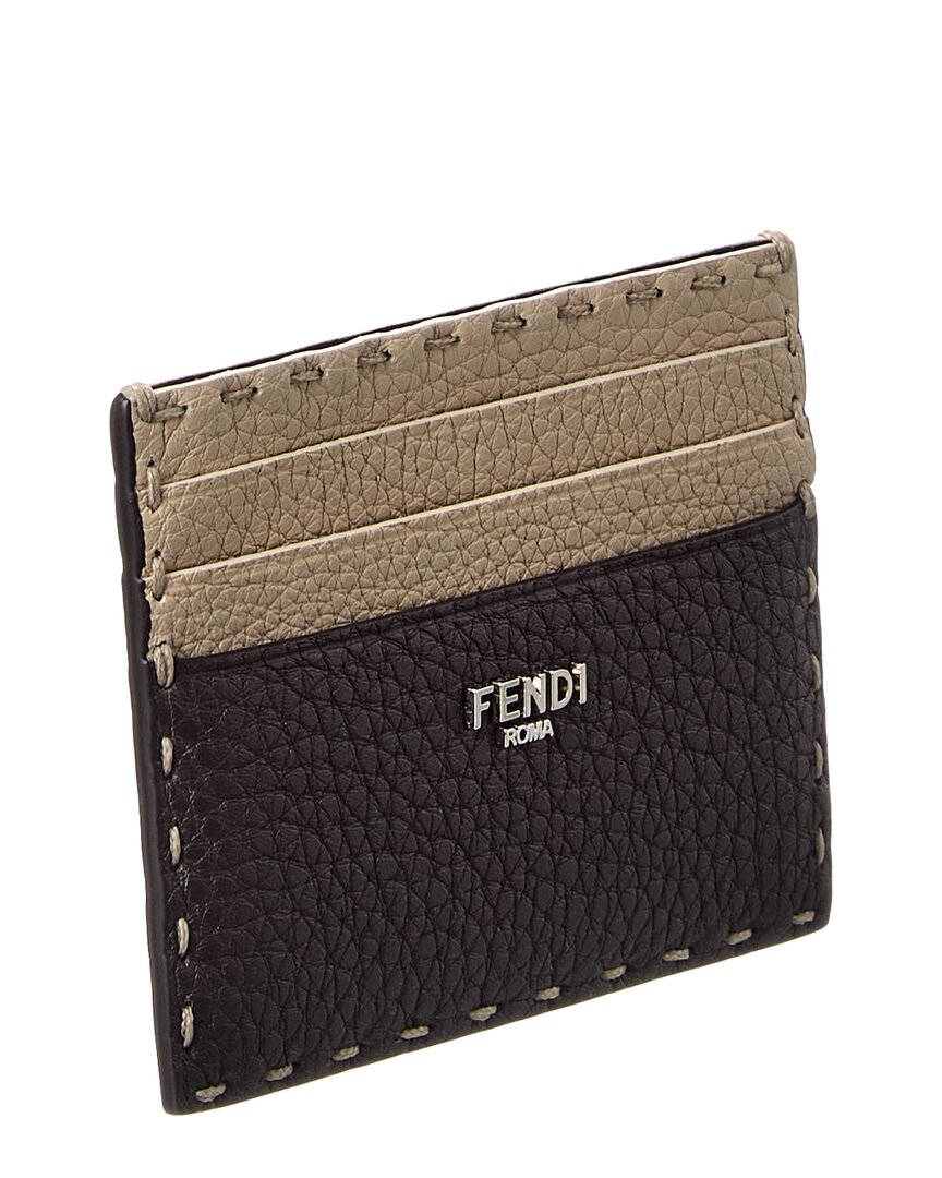 Fendi Selleria Leather Card Case
