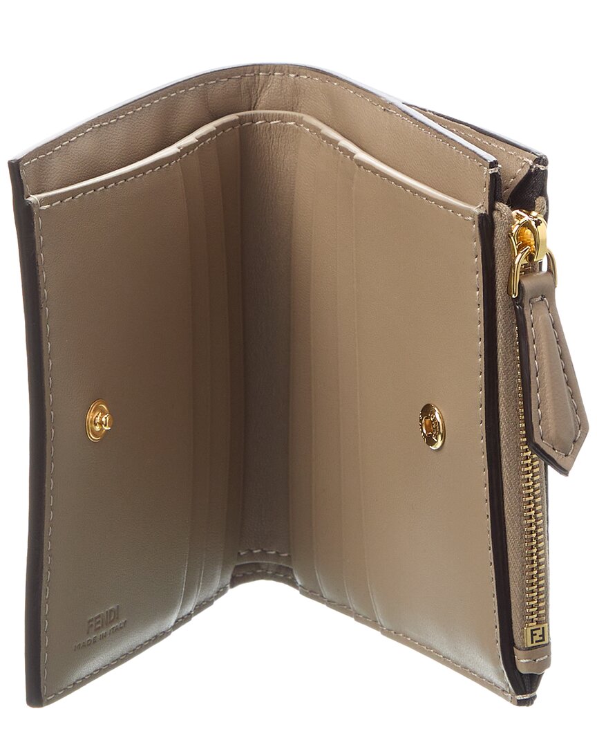 Fendi Slim Baguette Ff Leather Wallet