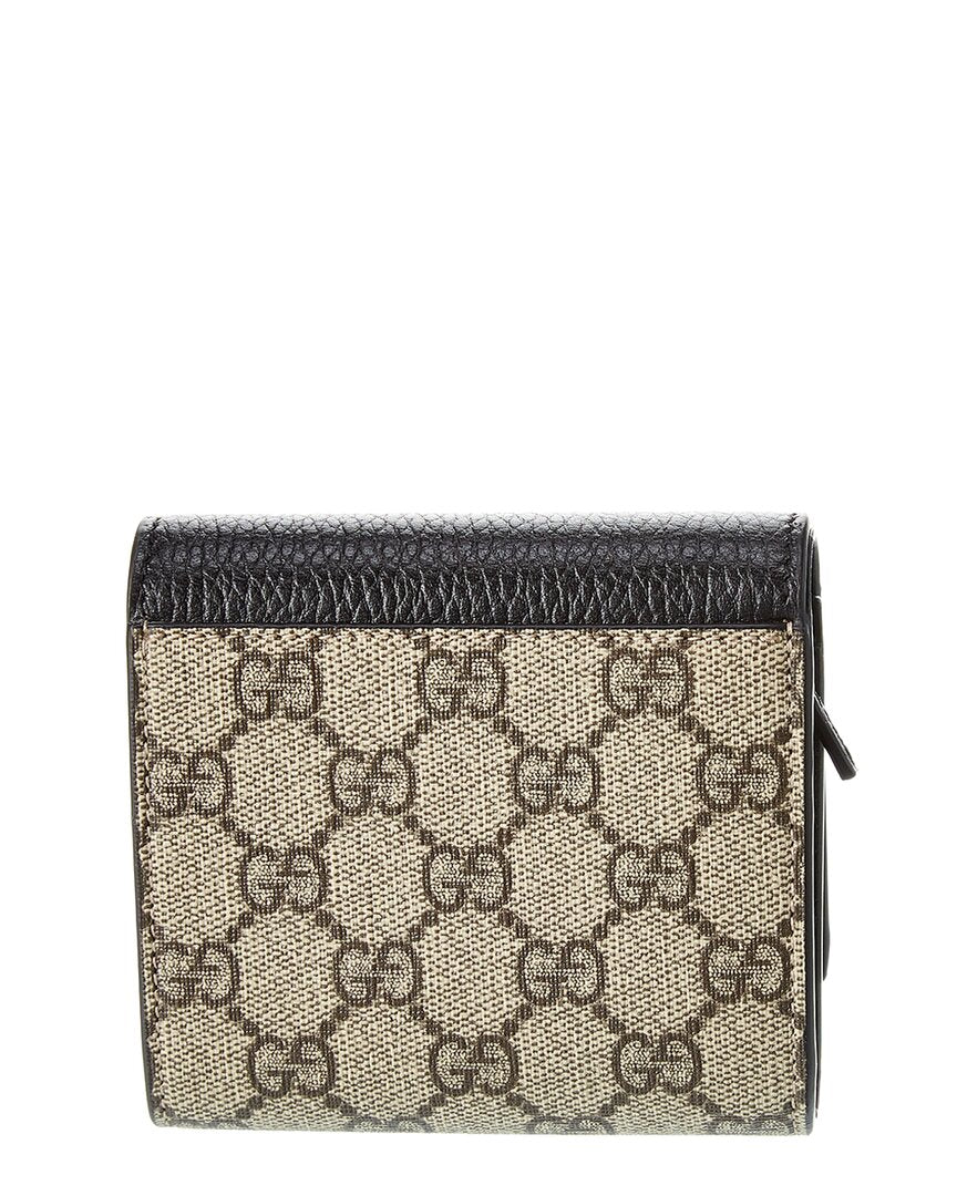Gucci Gg Marmont Medium Gg Supreme Canvas & Leather Coin Purse