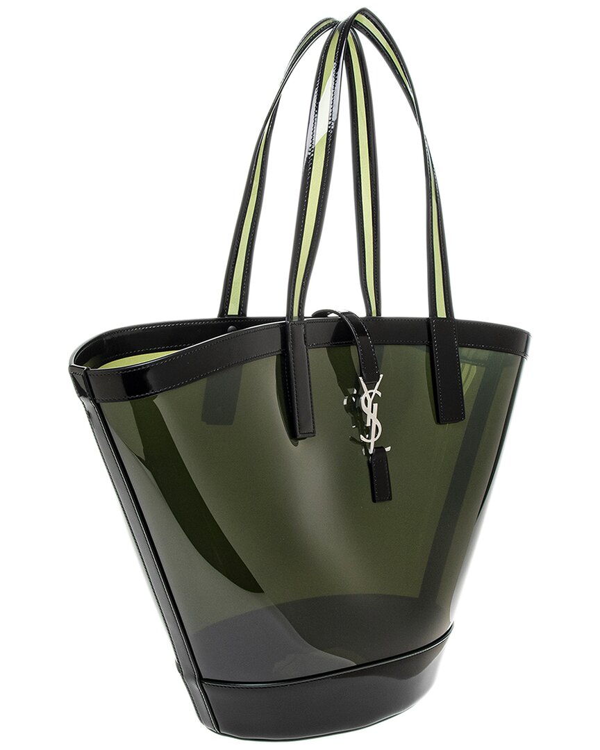 Saint Laurent Cassandre Panier Medium Vinyl Tote
