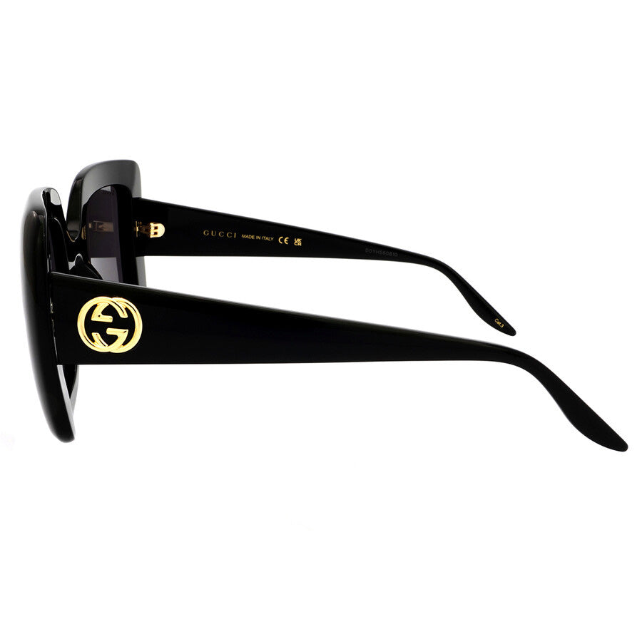Gucci GG0896S-001 Oversized Square Black Sunglasses with Dark Solid Lenses