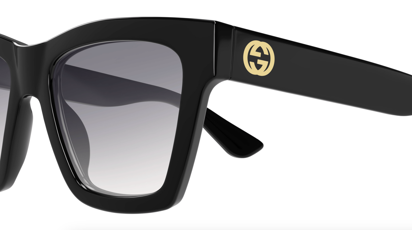 Gucci GG1714S-001 Black square Ladies Sunglasses
