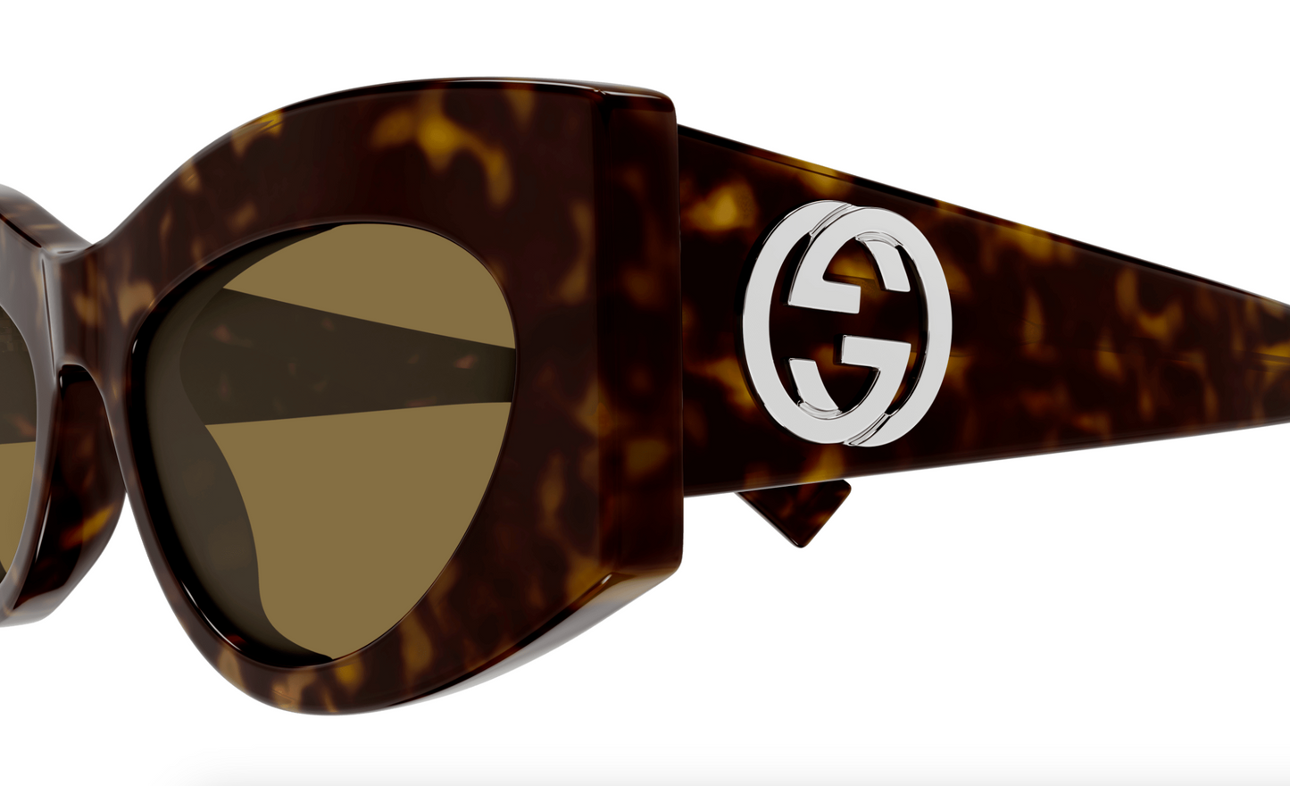 Gucci GG1843S-002 Havana cat-eye Ladies Sunglasses
