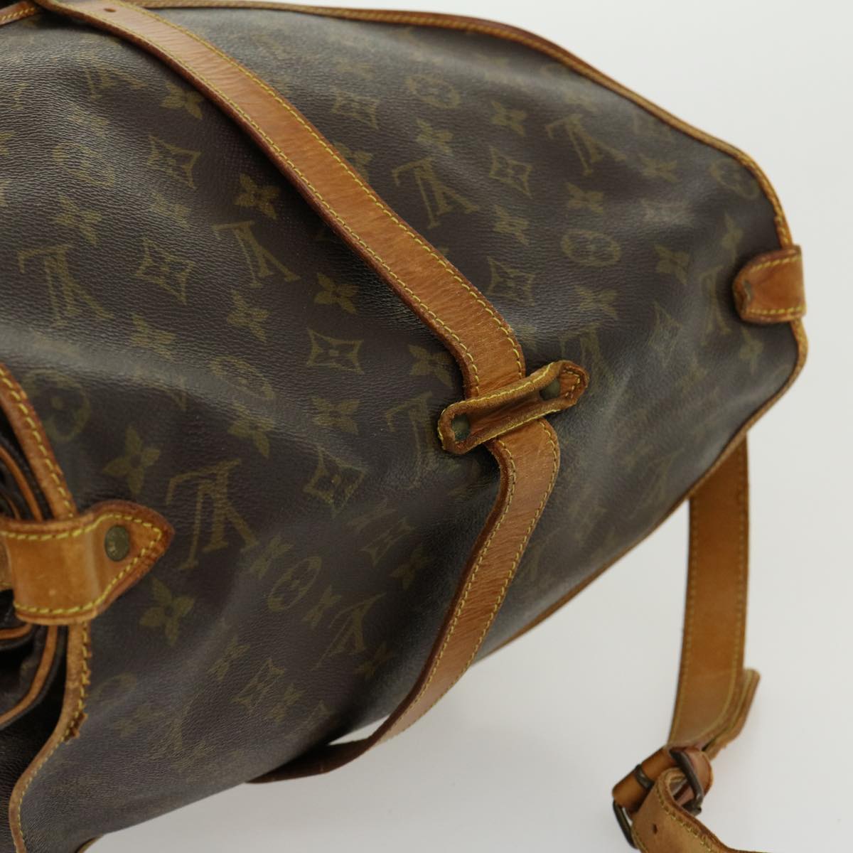 Louis Vuitton Brown Canvas Saumur 35 shoulder bag