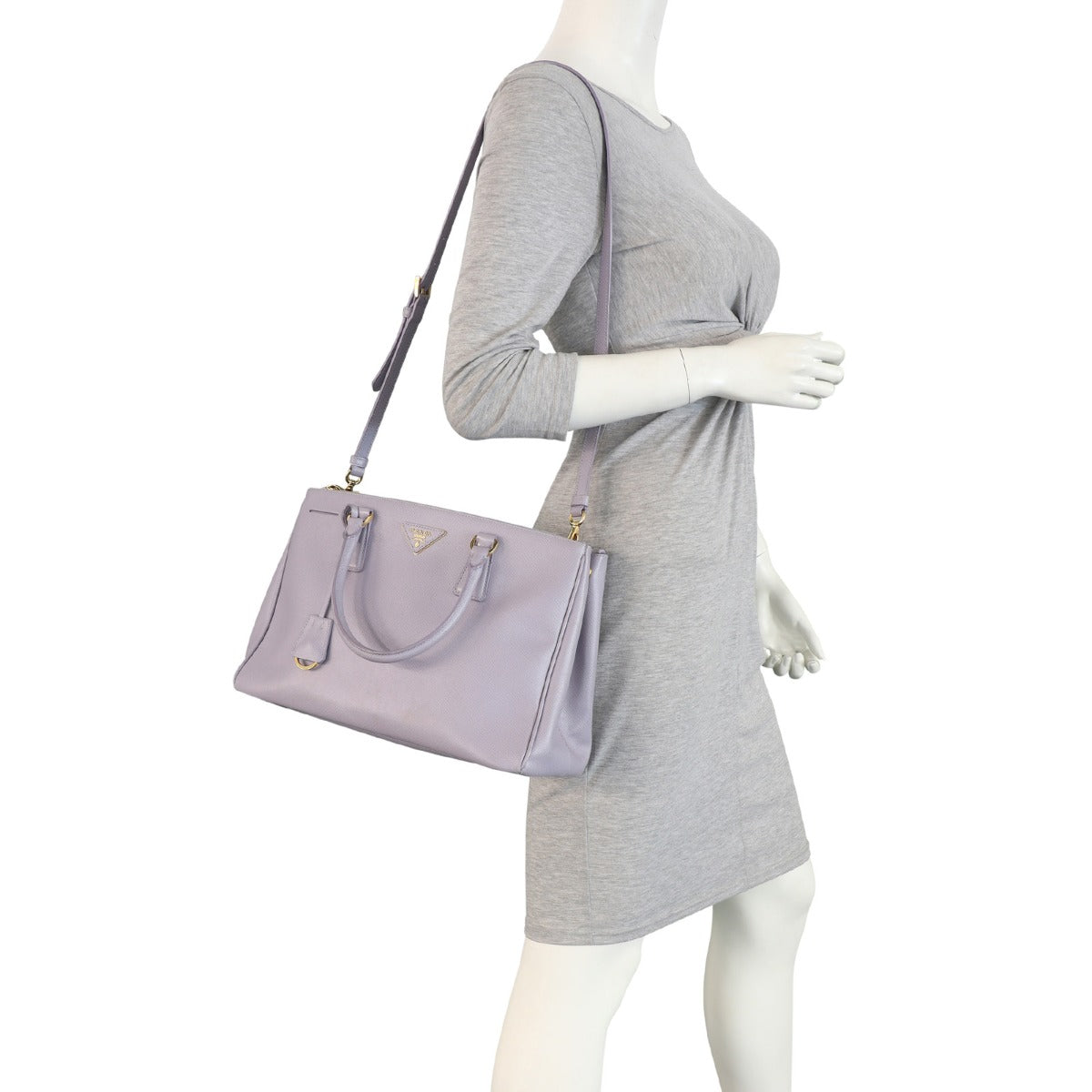 Prada Saffiano Lux Galleria Double Zip Tote Medium