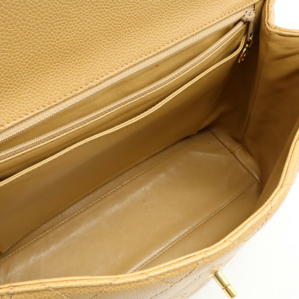 Chanel Caviar Skin Matelasse Coco Mark Handbag Classic Flap