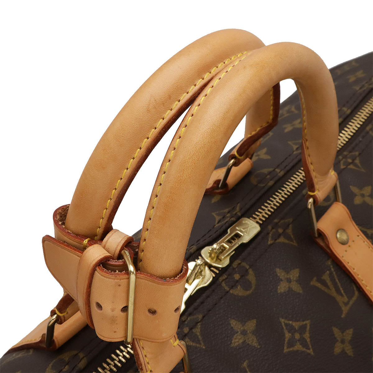 Louis Vuitton Monogram Keepall Bandolière 50 Boston Bag M4141