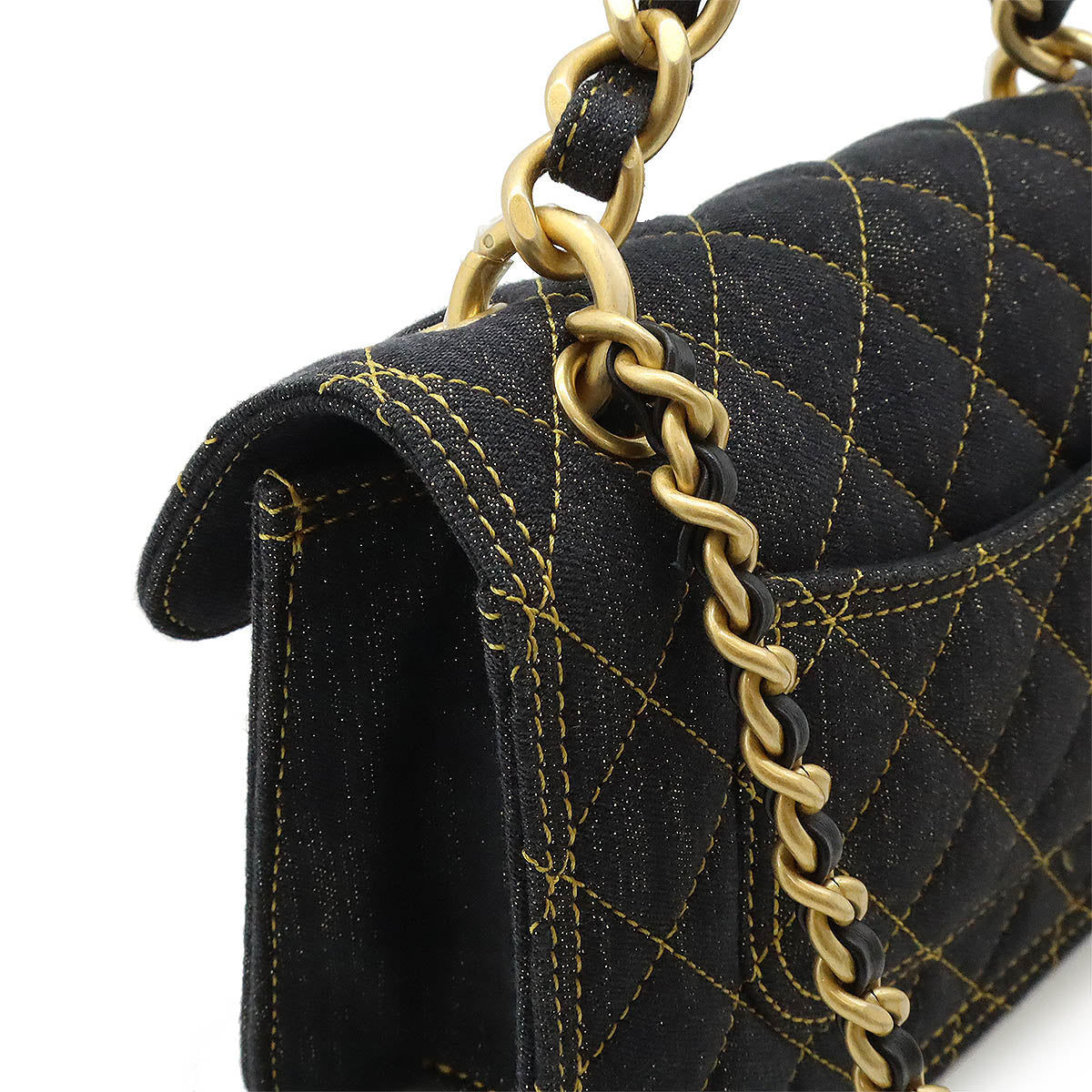 Chanel Denim Matelasse Coco 2way Shoulder Bag AS4051