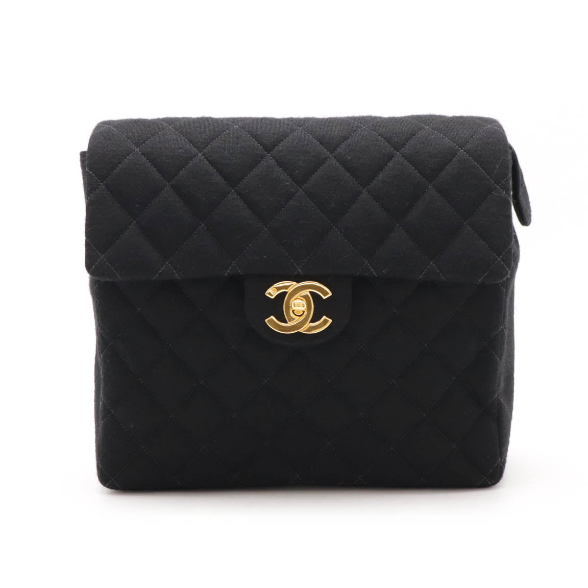 Chanel Cotton Jersey Matelassé Coco Mark Backpack