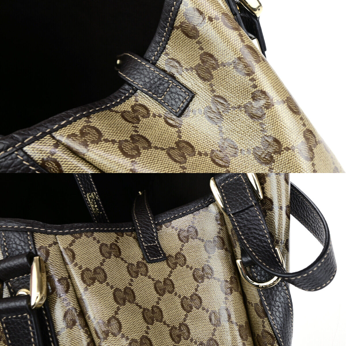 Gucci Pelham Shoulder Bag Coated Canvas Brown Canvas Shoulder Bag Bag ( )
