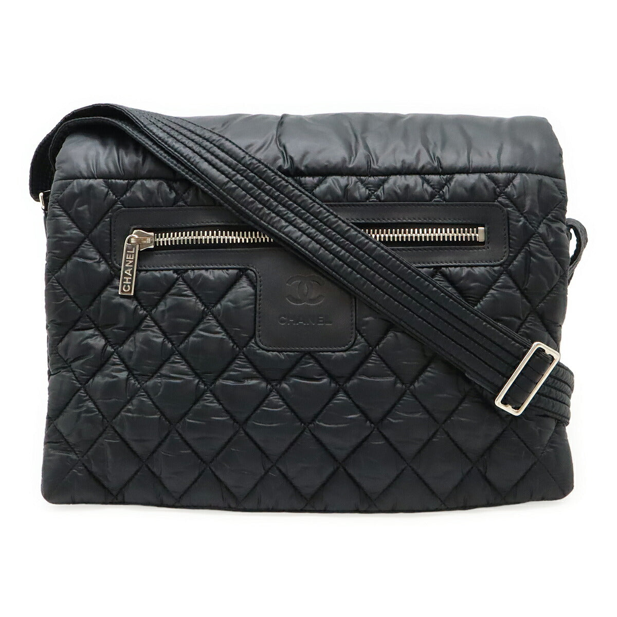 Chanel Coco Cocoon Nylon Leather Shoulder Bag