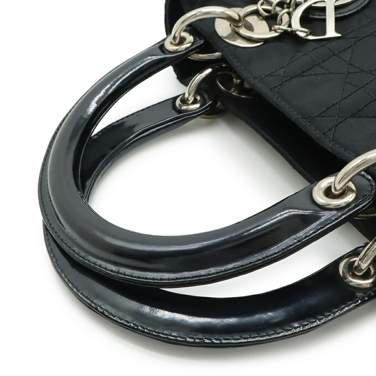 Christian Dior Lady Dior Cannage Nylon Handbag