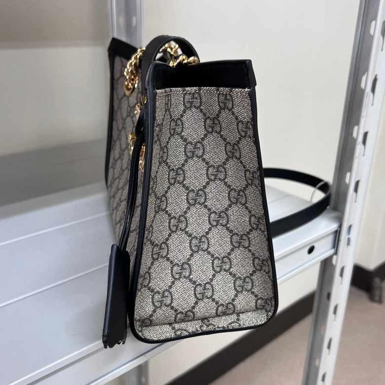 Gucci Leather Monogram Shoulder Bag Style 1