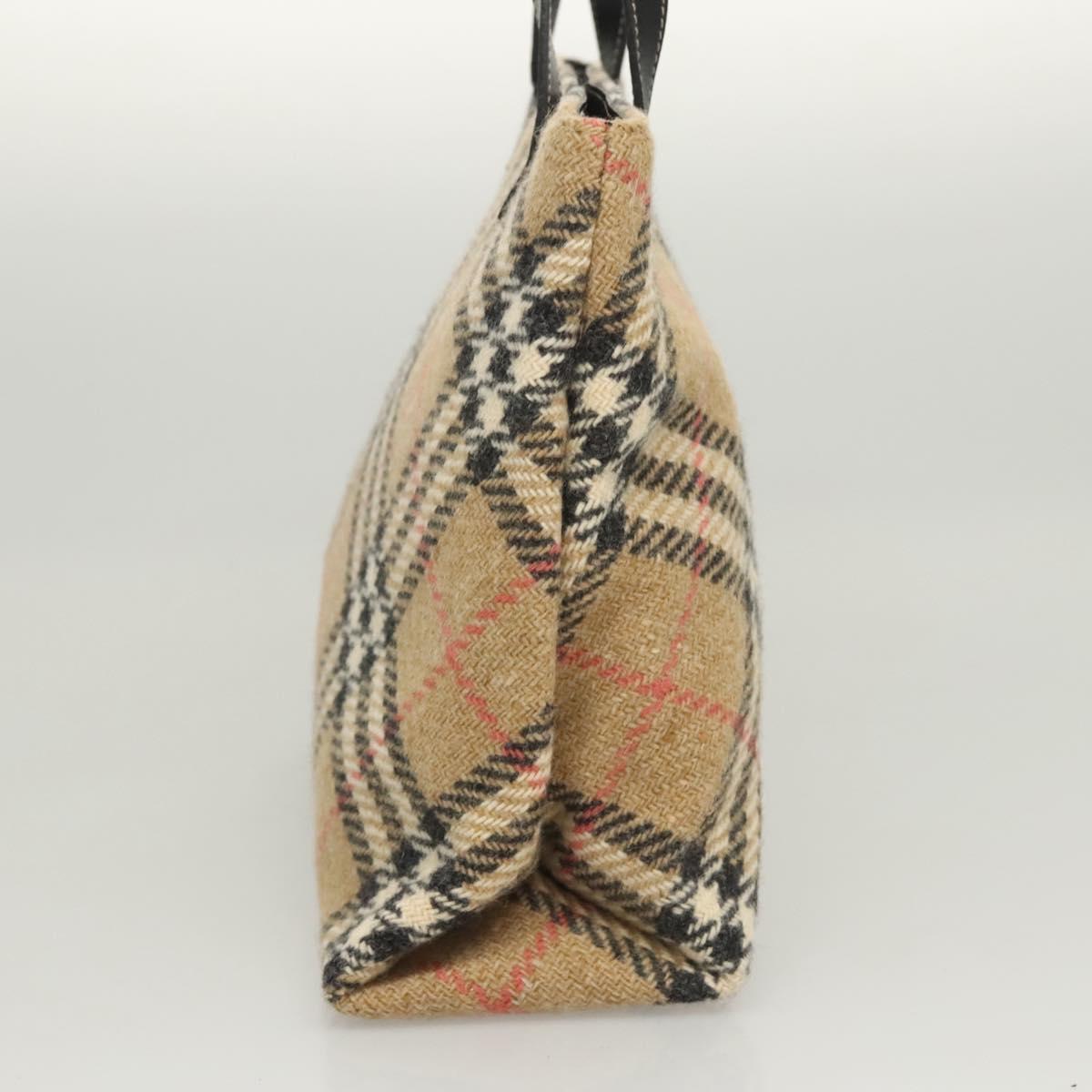Burberry Nova Check Beige Wool Tote Bag ( )