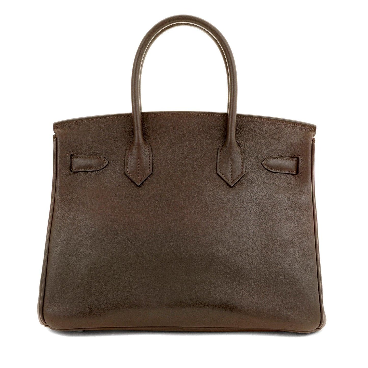Hermes 30cm Havana Brown Evergrain w/ Palladium Hardware