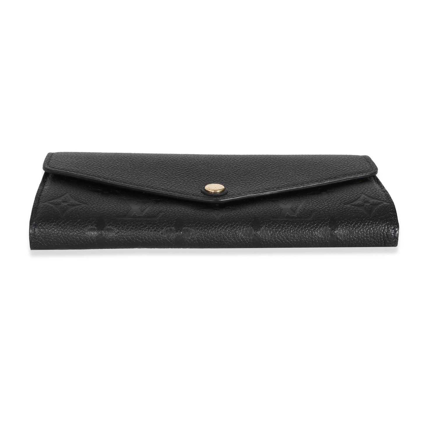 Louis Vuitton Black Empreinte Sarah Wallet
