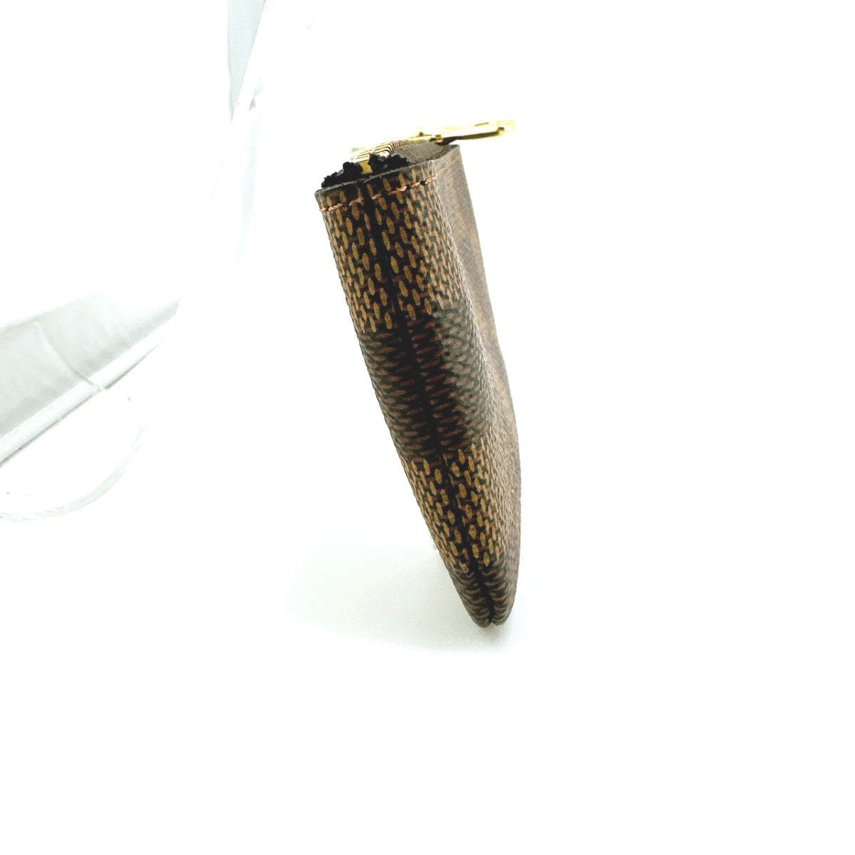 LOUIS VUITTON Key case Key holder N62658 Damier canvas Brown Key case Key holder for coin pocket Damier Pochette Cre Women