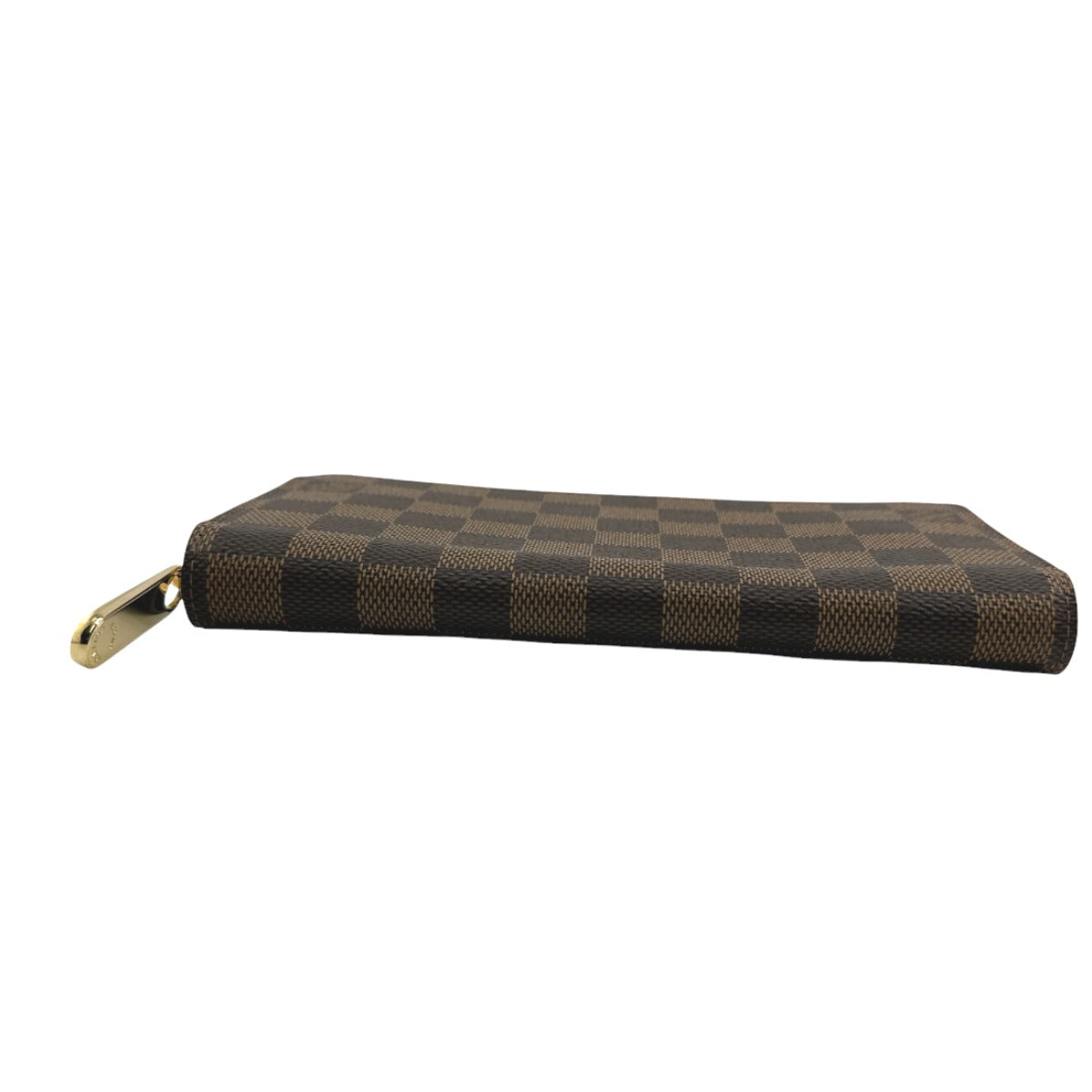 LOUIS VUITTON Long Wallet Purse N60015 Damier canvas Ebene Zip Around Damier Zippy wallet unisex(Unisex)