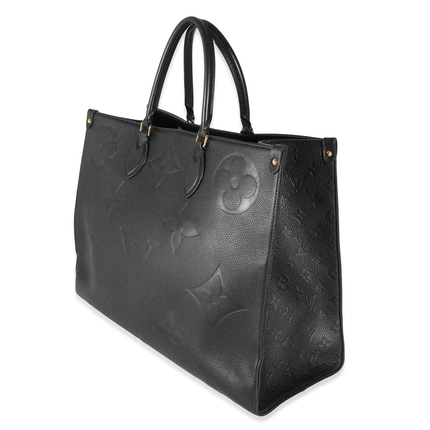 LOUIS VUITTON Black Monogram Empreinte Onthego GM