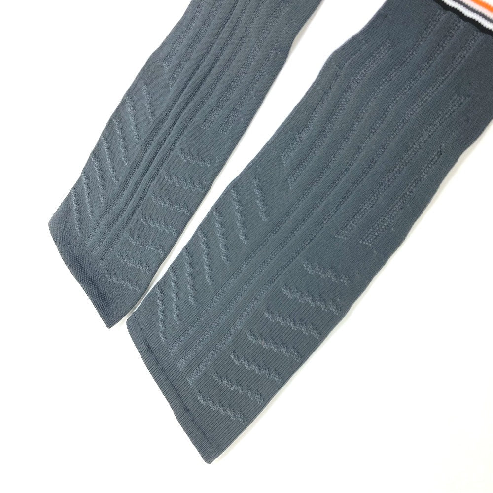PRADA gloves 27388 polyester gray logo Women L