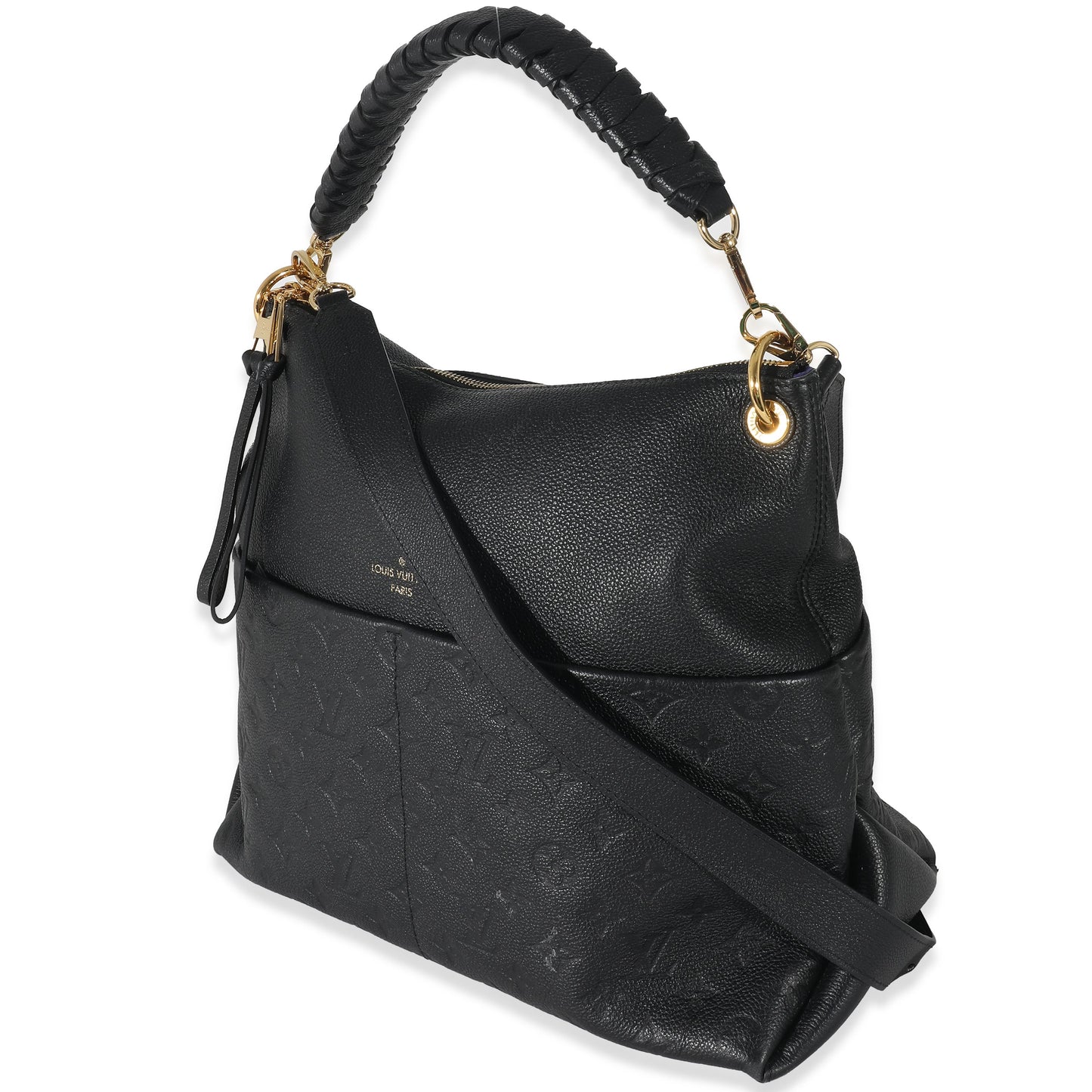Louis Vuitton Black Monogram Empreinte Maida Hobo