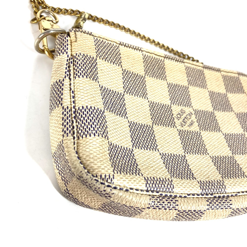 LOUIS VUITTON Handbag Damier Azur Canvas white Damier Azur Mini Pochette Accessoires Women