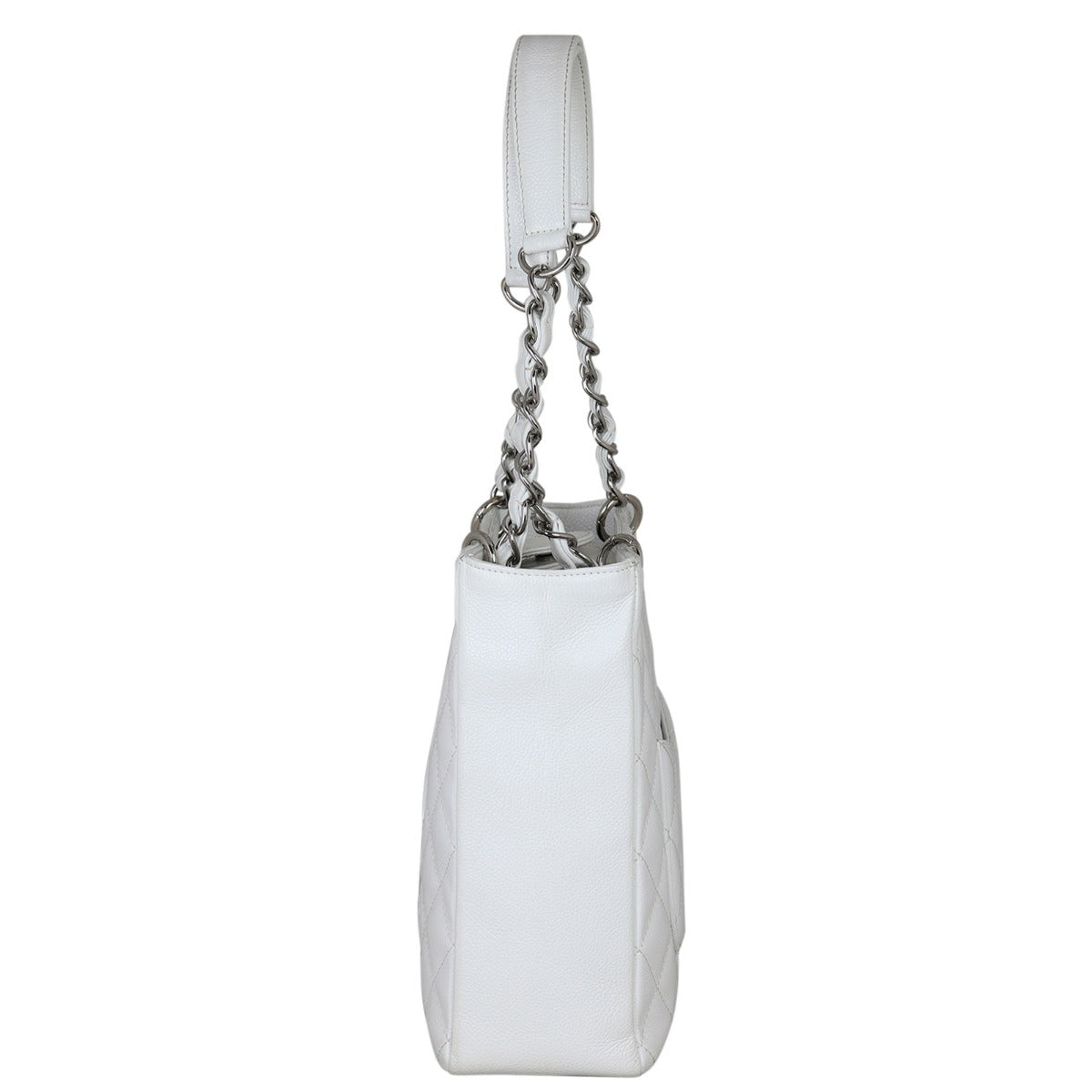 Chanel Petite Shopping Tote | White