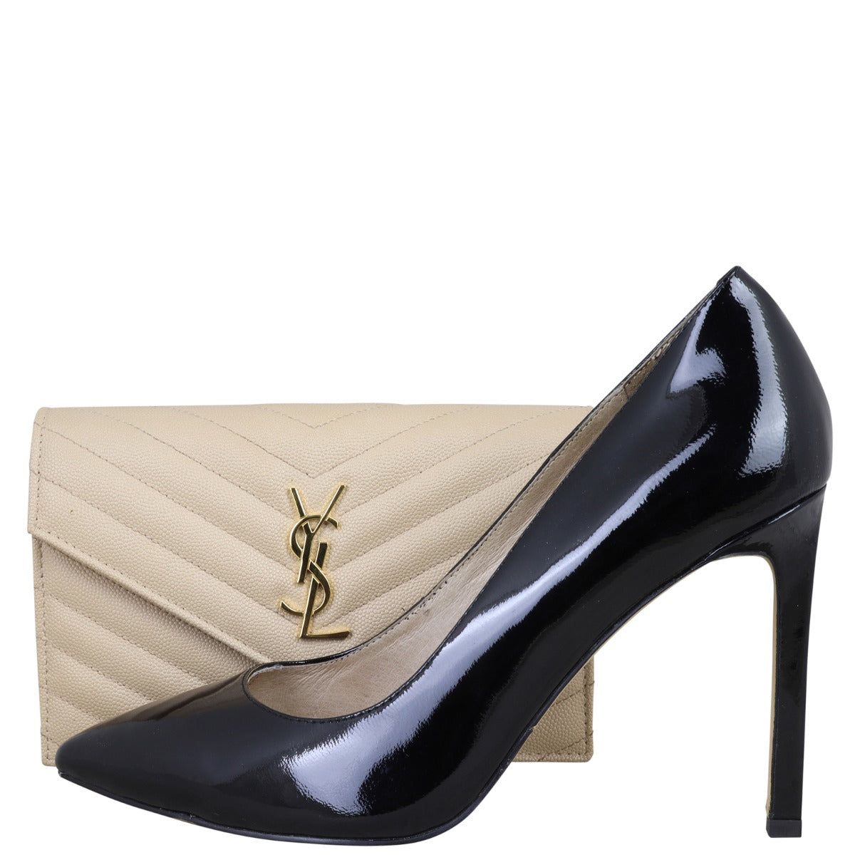 Saint Laurent Cassandre Envelope Chain Wallet