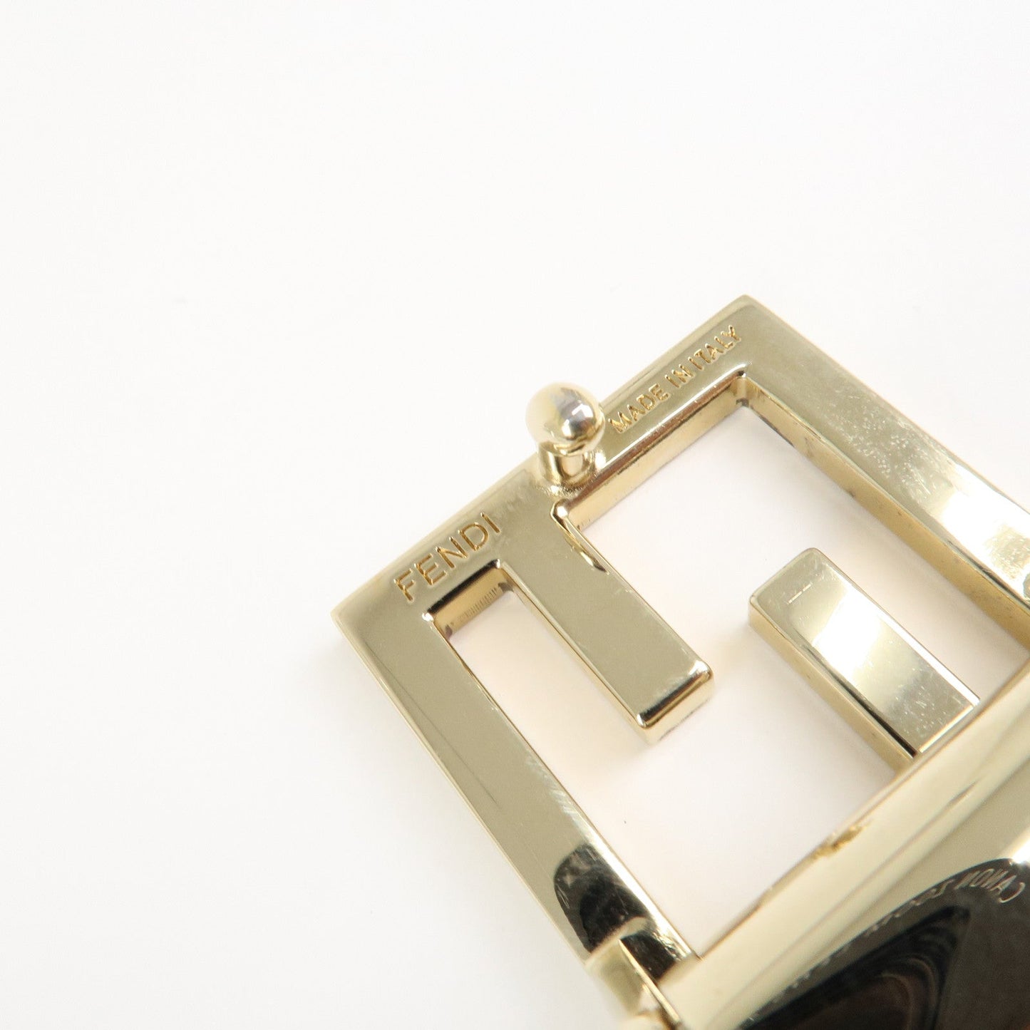 FENDI Zucchino PVC FF Logo Belt Multi Color