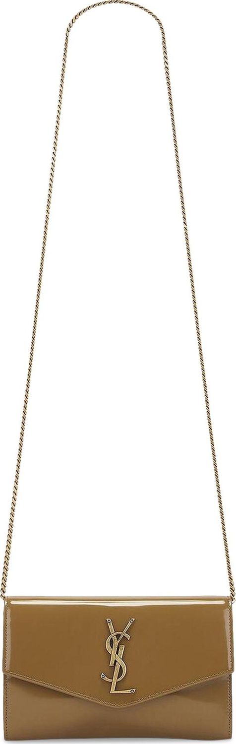 Luxury Saint Laurent Trending 2025 Women's Uptown Chain Wallet in Cardamon | 607788AACQP