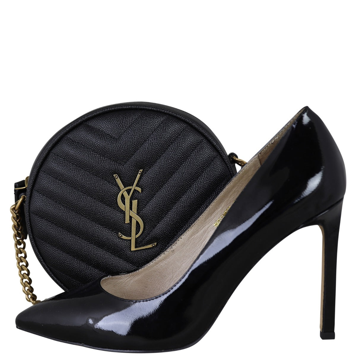 Saint Laurent Vinyle Round Camera Bag