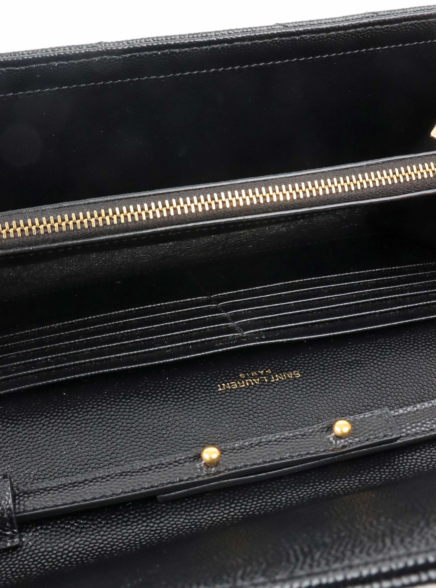 Saint Laurent Classic Cassandre Chain Wallet.