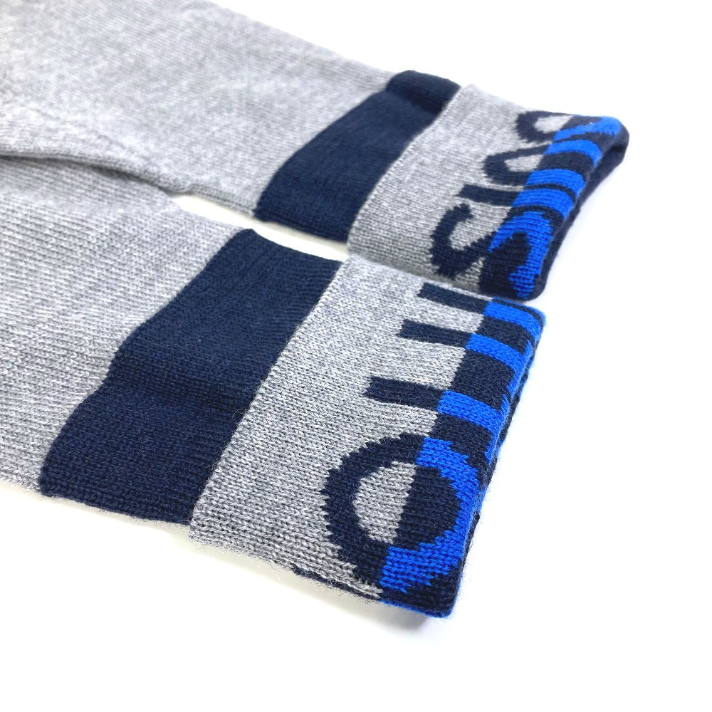 LOUIS VUITTON Glove M71247 wool gray Gon LV Horizon mens