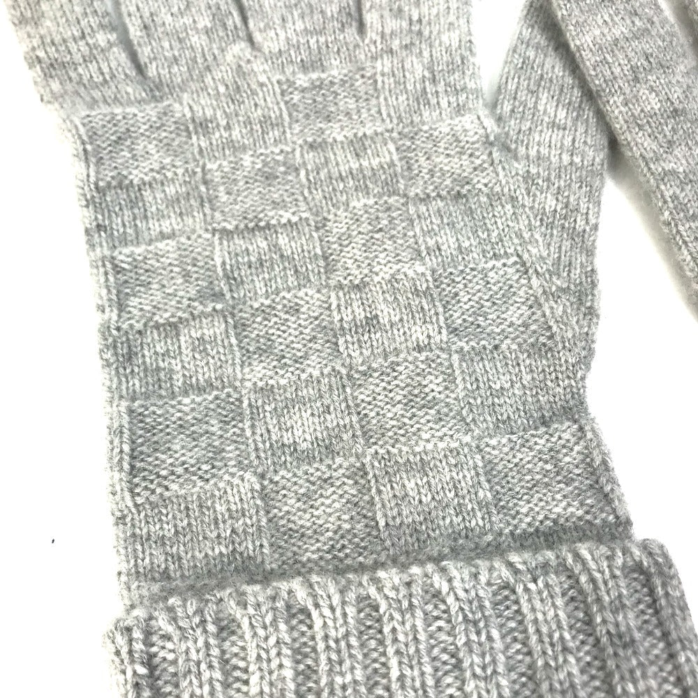 LOUIS VUITTON Glove M72679�@ cashmere gray Damier Leather Patch Gonhelshinki mens