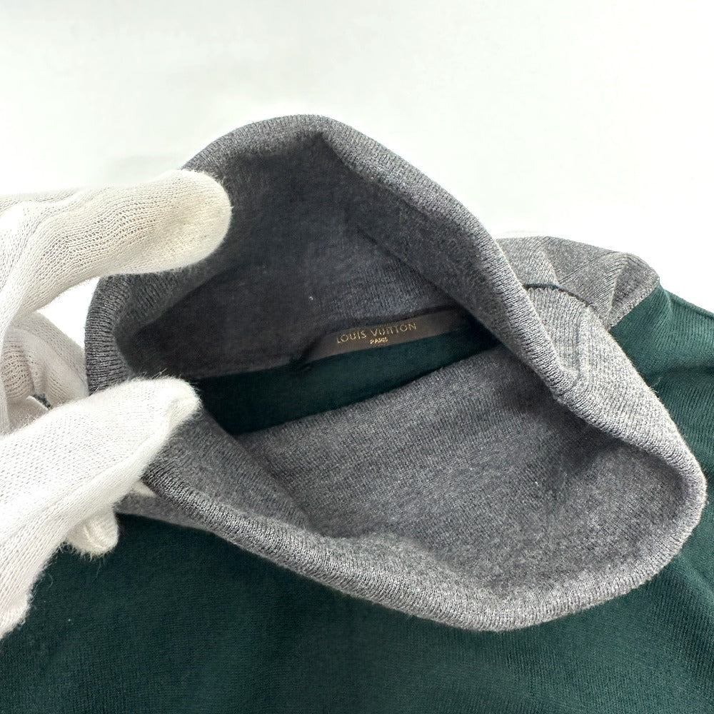 LOUIS VUITTON sweater wool green High neck Bicolor mens S