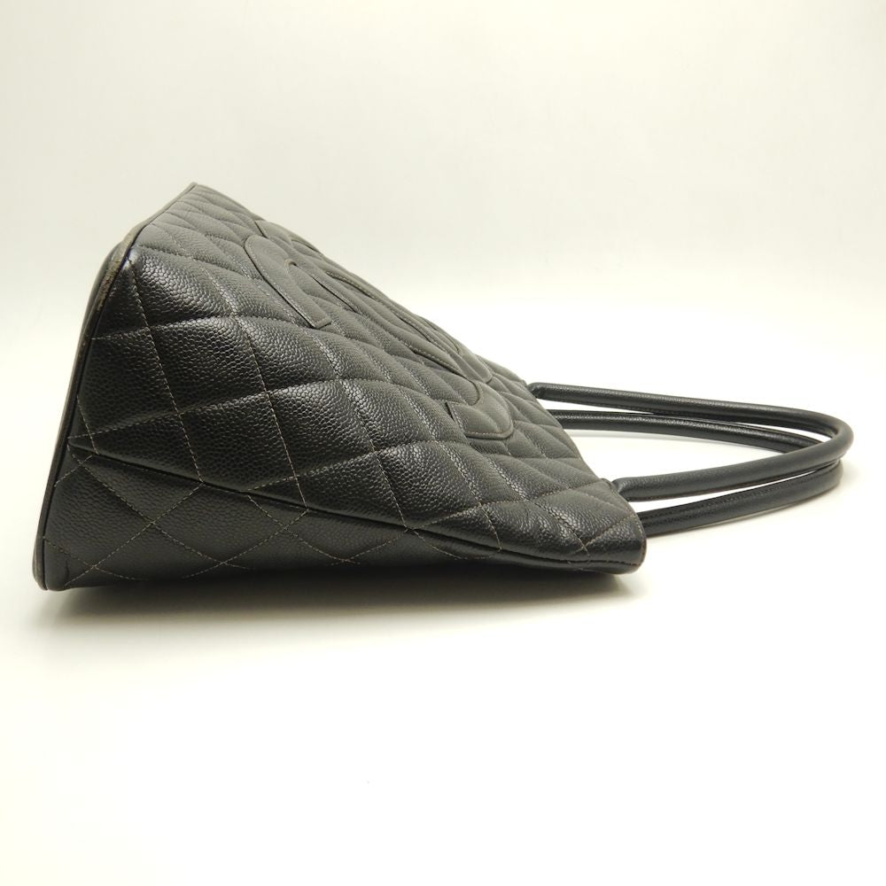 Chanel Reprint Tote Bag Matelasse Caviar Skin Black