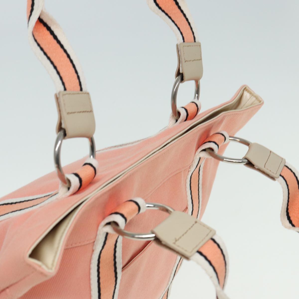 Burberry Blue Label Pink Canvas Tote Bag ( )